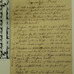 Instructions on the Daguerreotype Process