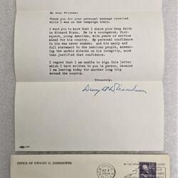 From Dwight D. Eisenhower to Ferrol and Junieta Cowan